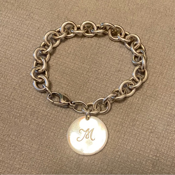 Tiffany & Co. EUC Sterling Silver .925 Circular Charm Bracelet - Picture 5 of 6